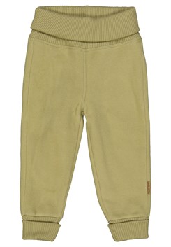 Mikk-Line cotton fleece pants - Dried Herb